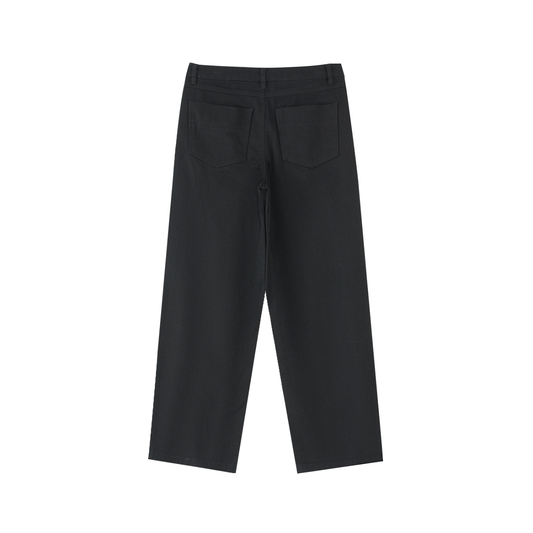 Essential Straight-Leg Cotton Pants