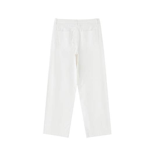 Essential Straight-Leg Cotton Pants