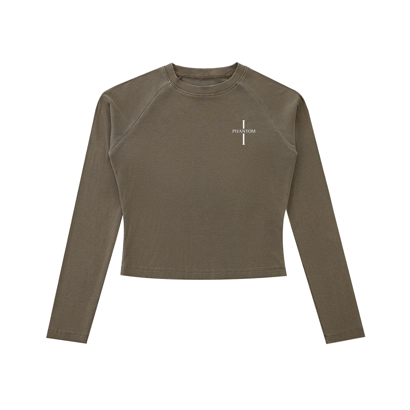 Phantom Cross Washed Long Sleeve Slim T-Shirt