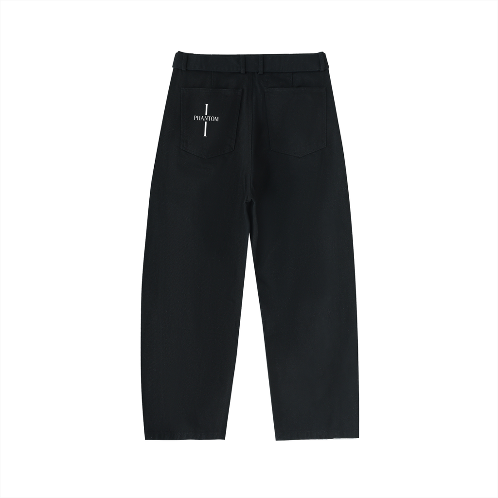 Phantom Cross Belted Curved-Blade Pants