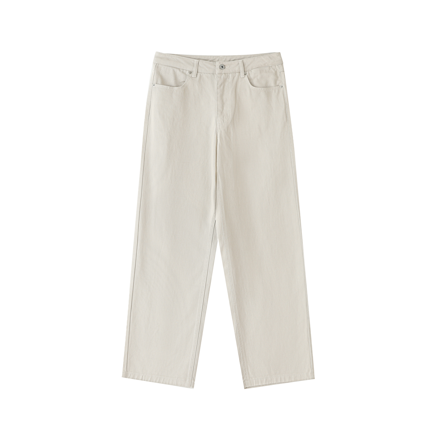 Essential Straight-Leg Cotton Pants