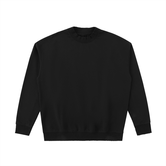 Essential Raw-Edge crewneck sweatshirt