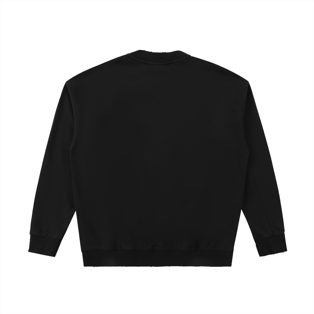 Essential Raw-Edge crewneck sweatshirt