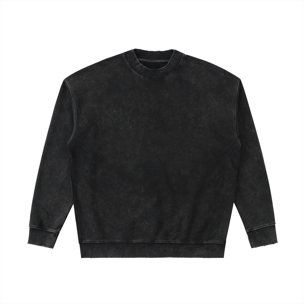 Essential Raw-Edge crewneck sweatshirt