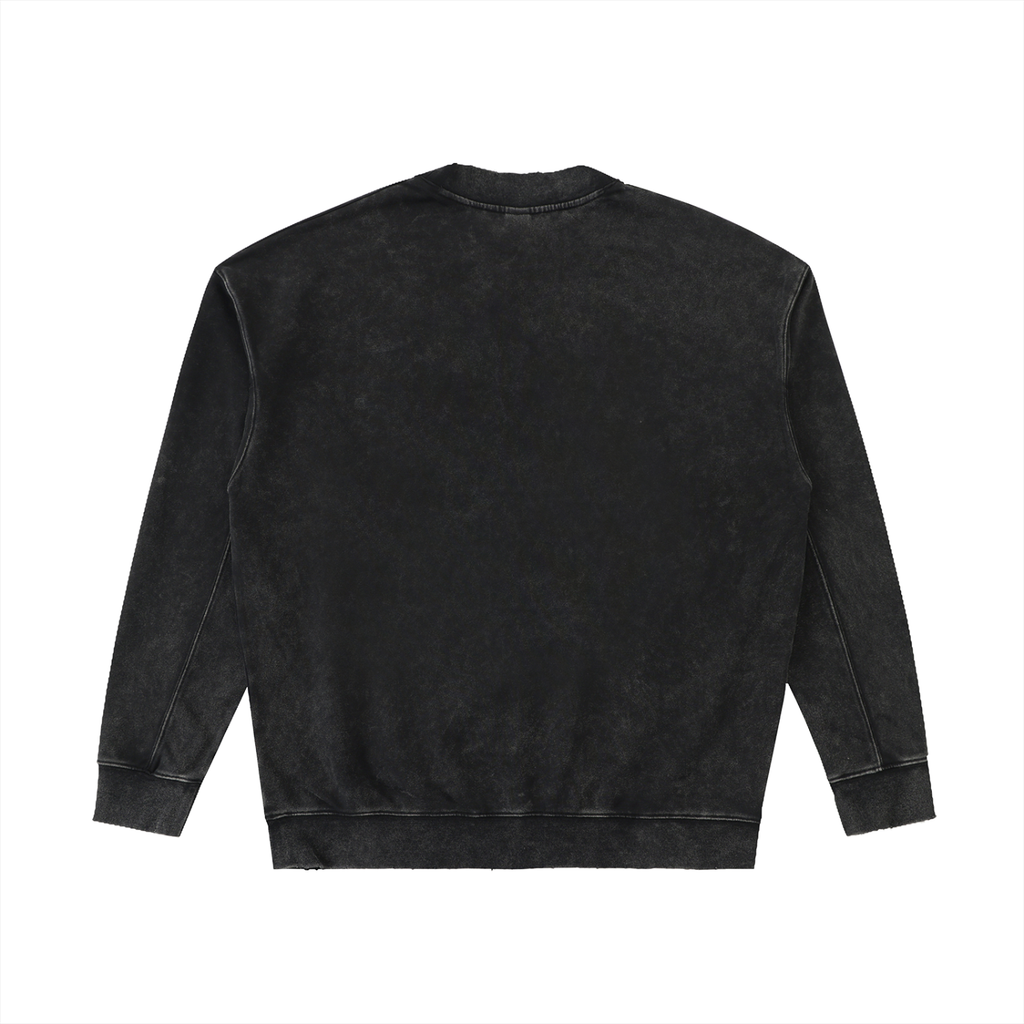 Essential Raw-Edge crewneck sweatshirt