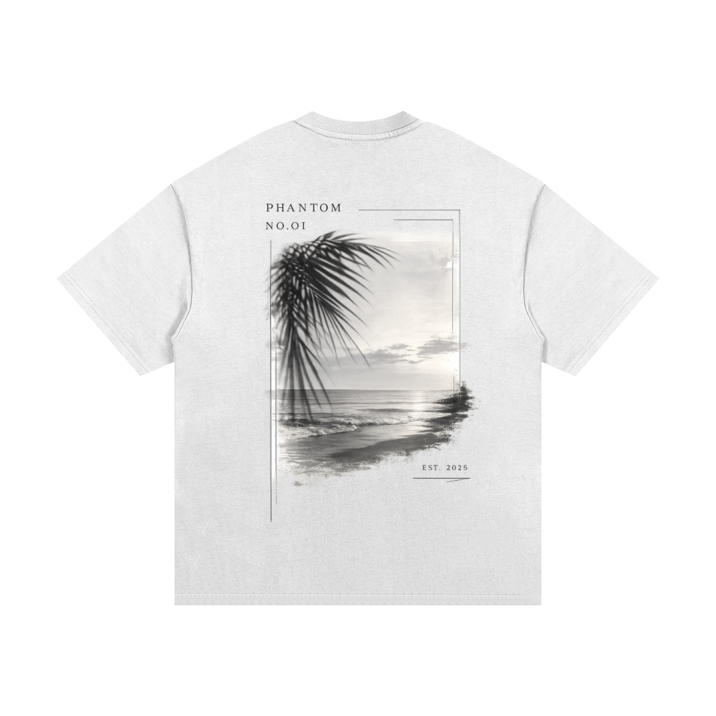 "Coastal Stillness" Cotton T-Shirt