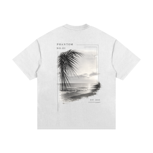 "Coastal Stillness" Cotton T-Shirt