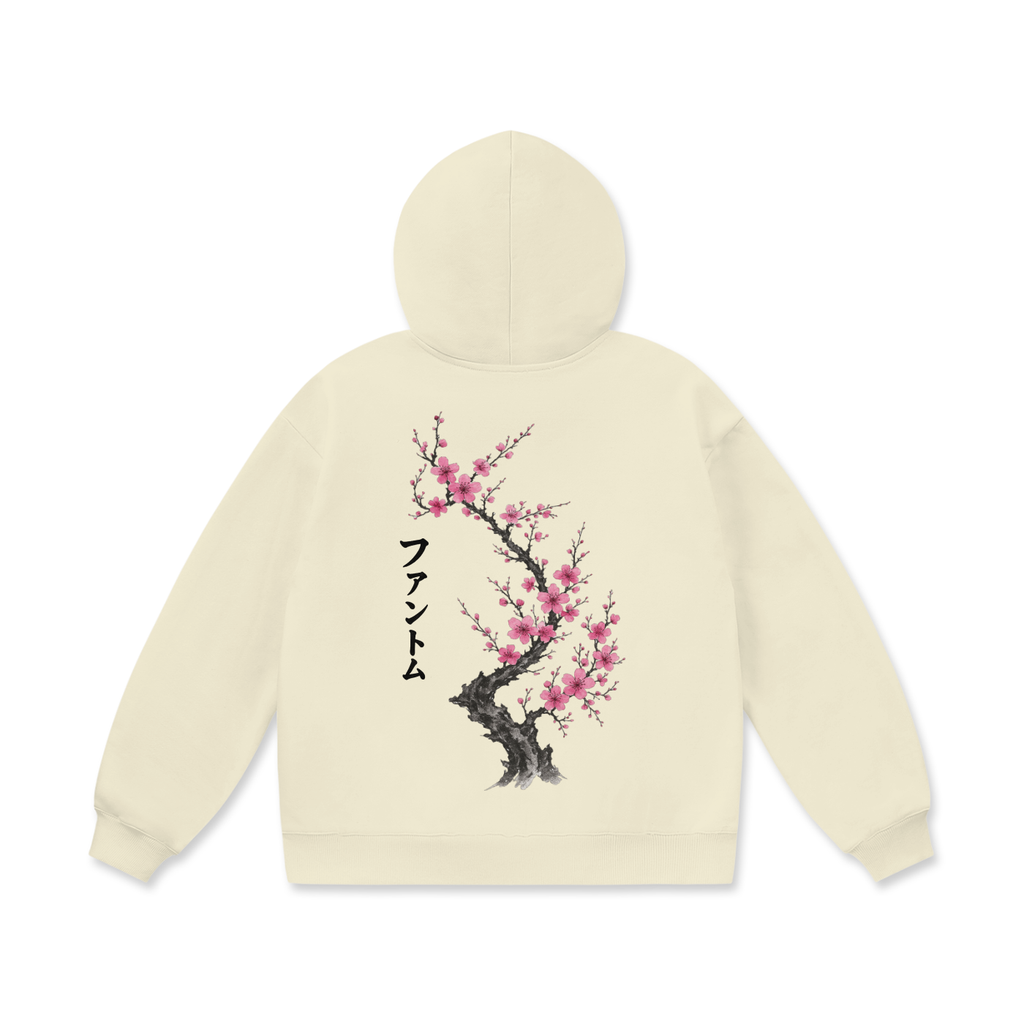 Cherry blossom heavyweight fleece hoodie