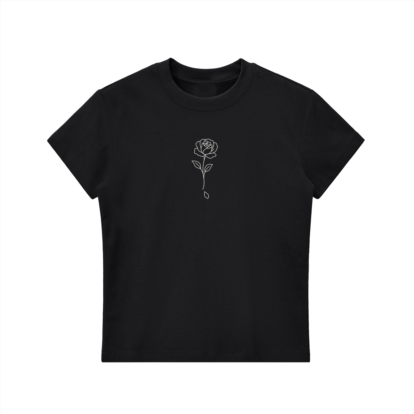 Fallen Rose Crewneck T-Shirt