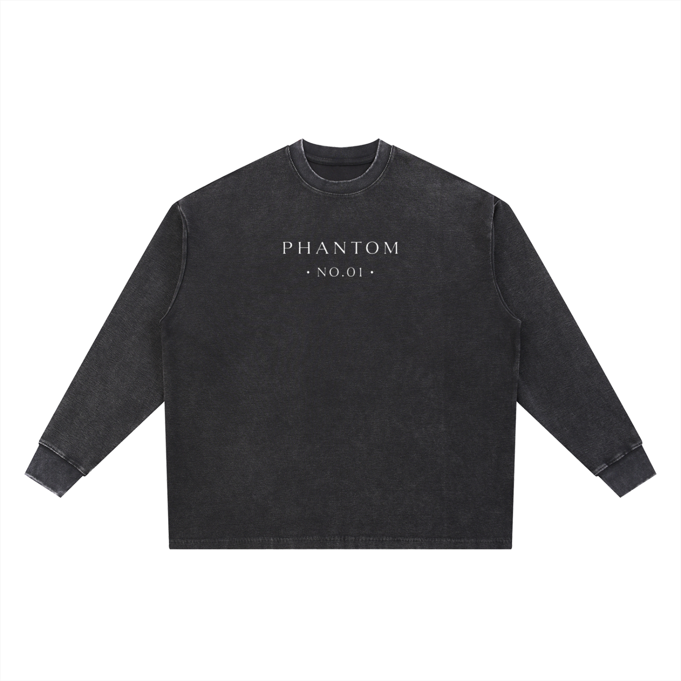 PHANTOM NO.01-Waffle Oversized T-Shirt