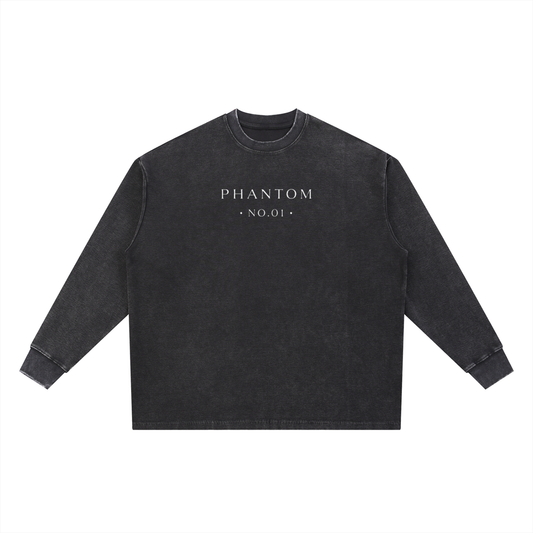 PHANTOM NO.01-Waffle Oversized T-Shirt