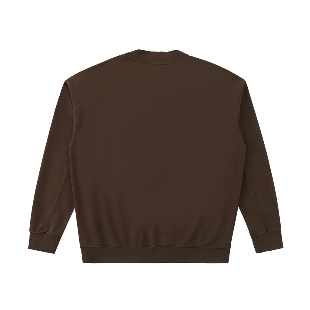 Essential Raw-Edge crewneck sweatshirt