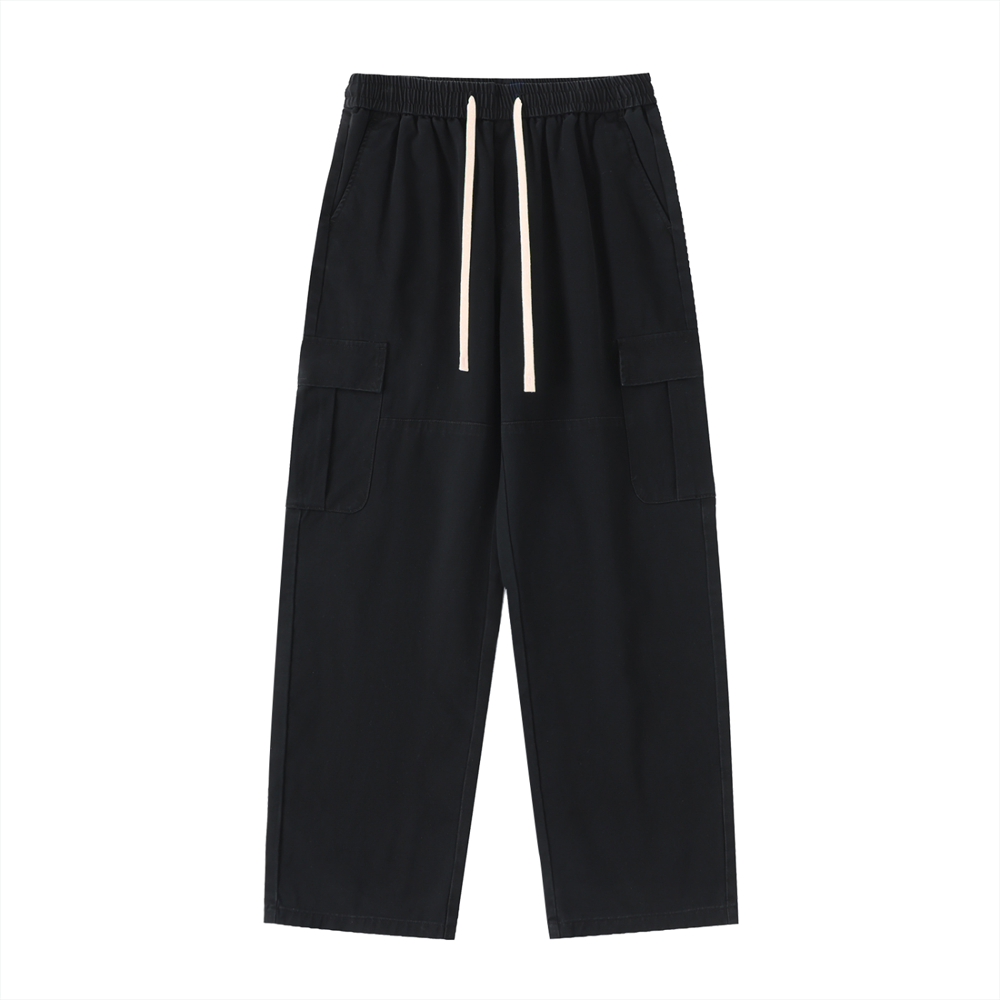Phantom Cross Drawstring Straight-Leg Cargo Pants