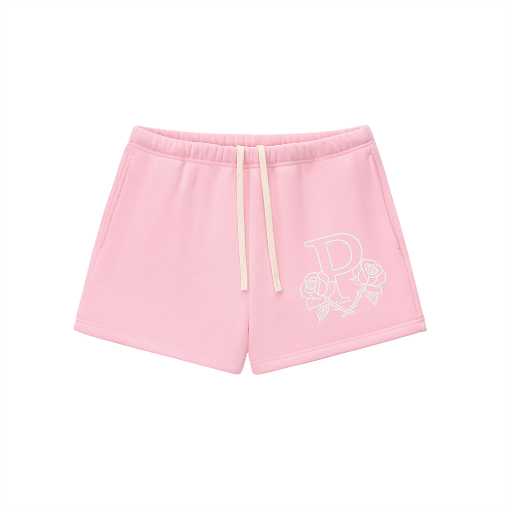 Phantom Rose Fleece Drawstring Sweat shorts