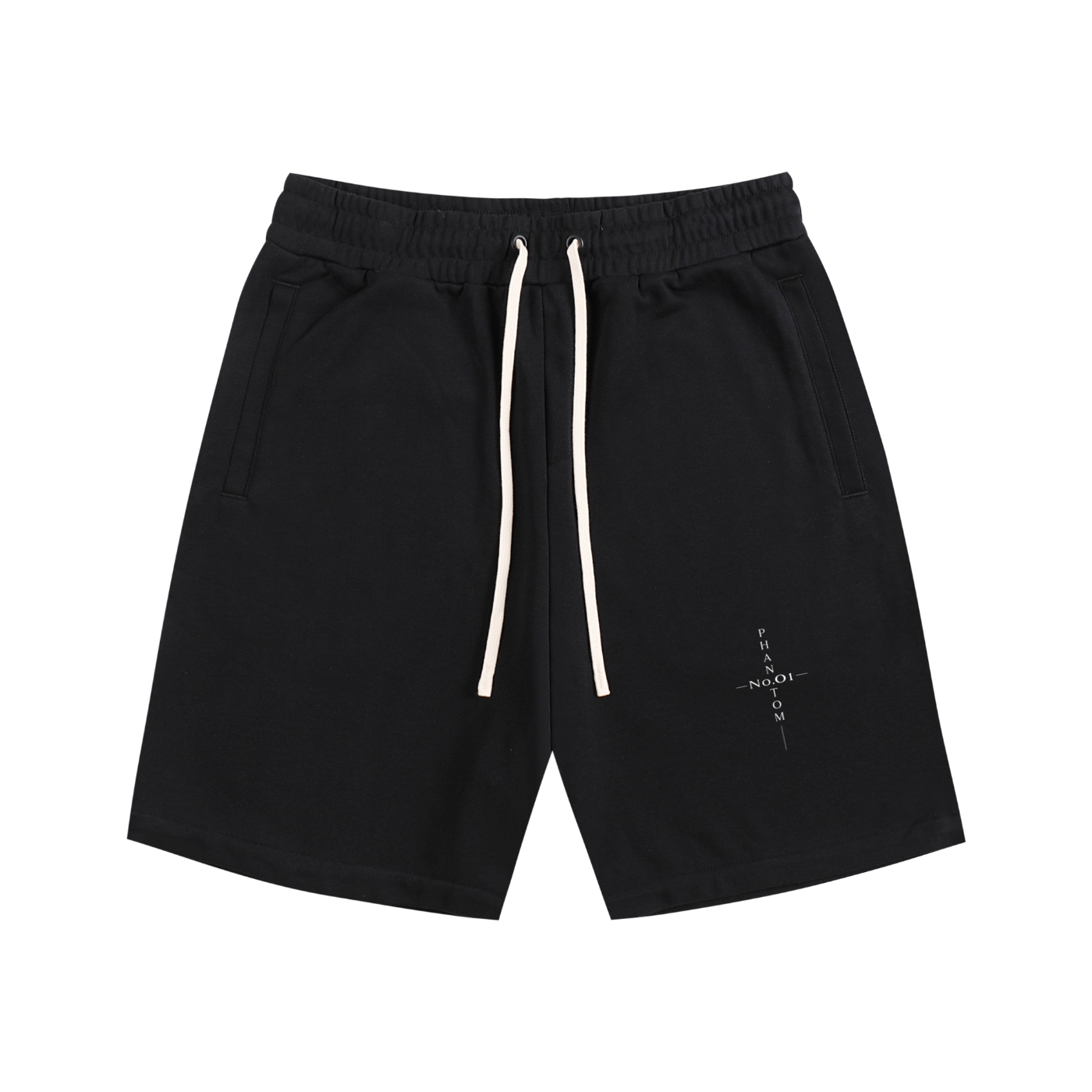 "No.01 Cross" Cotton Shorts