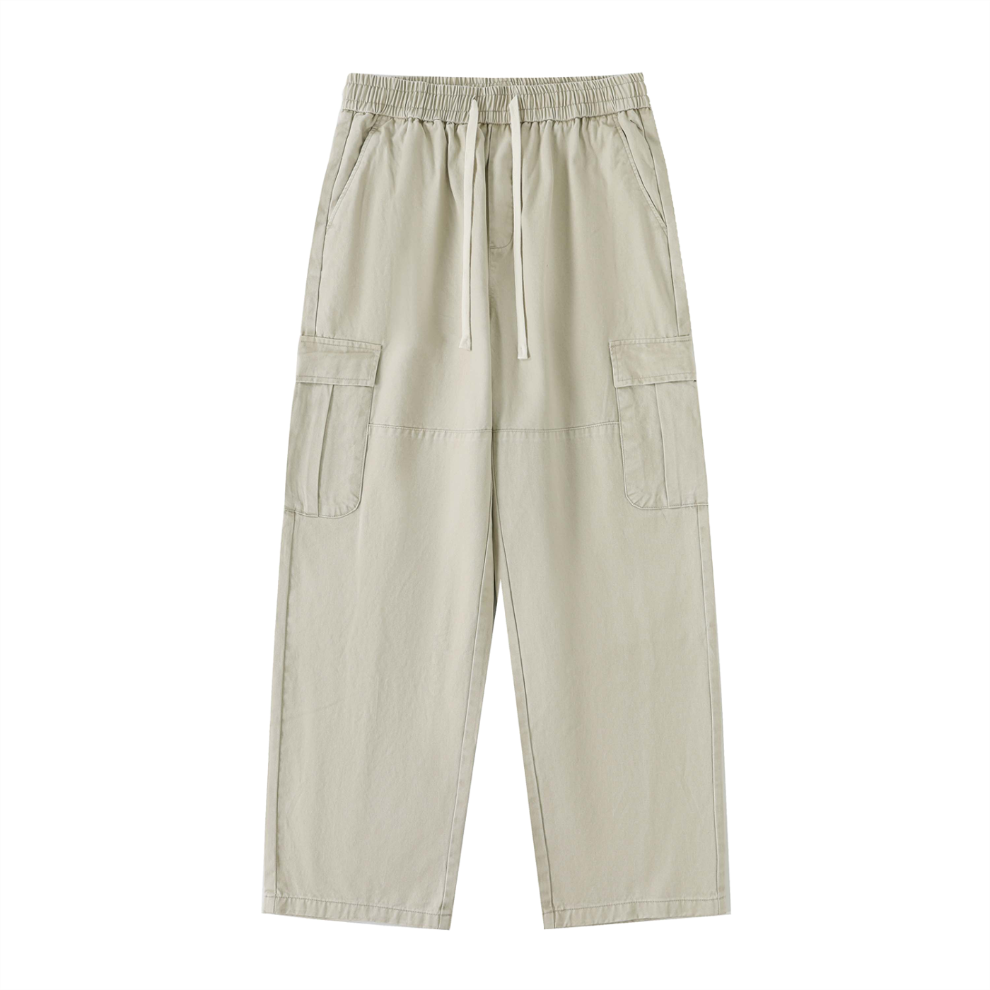 Phantom Cross Drawstring Straight-Leg Cargo Pants