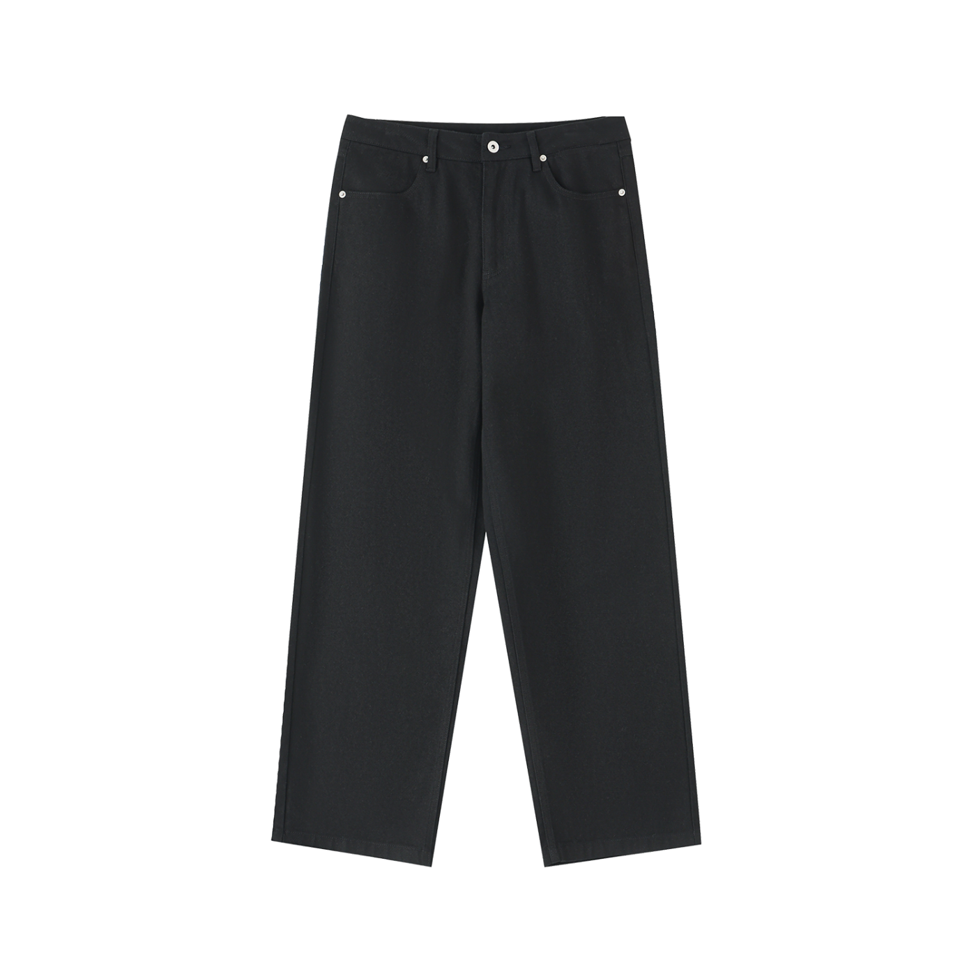 Essential Straight-Leg Cotton Pants