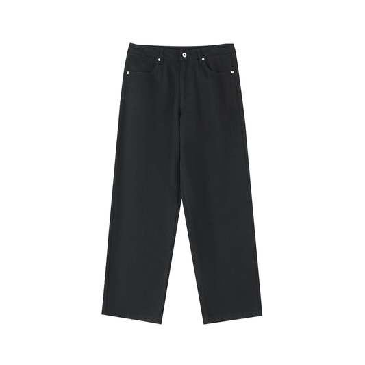 Essential Straight-Leg Cotton Pants