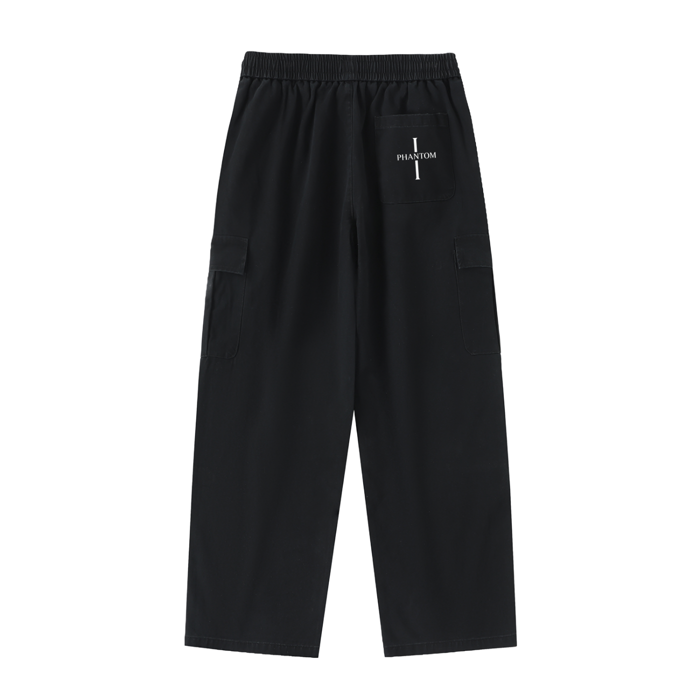 Phantom Cross Drawstring Straight-Leg Cargo Pants