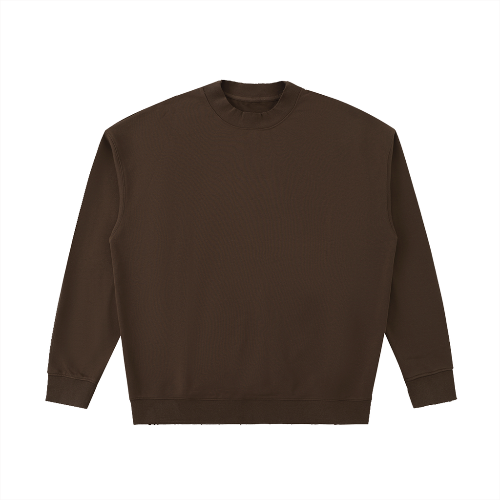 Essential Raw-Edge crewneck sweatshirt
