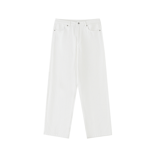 Essential Straight-Leg Cotton Pants