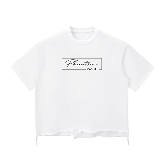 "Framed" Raw-Hem T-shirt