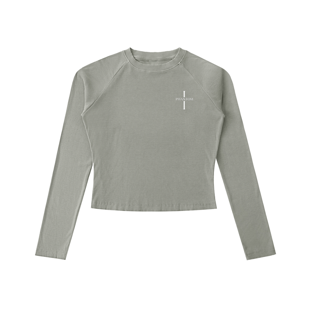 Phantom Cross Washed Long Sleeve Slim T-Shirt