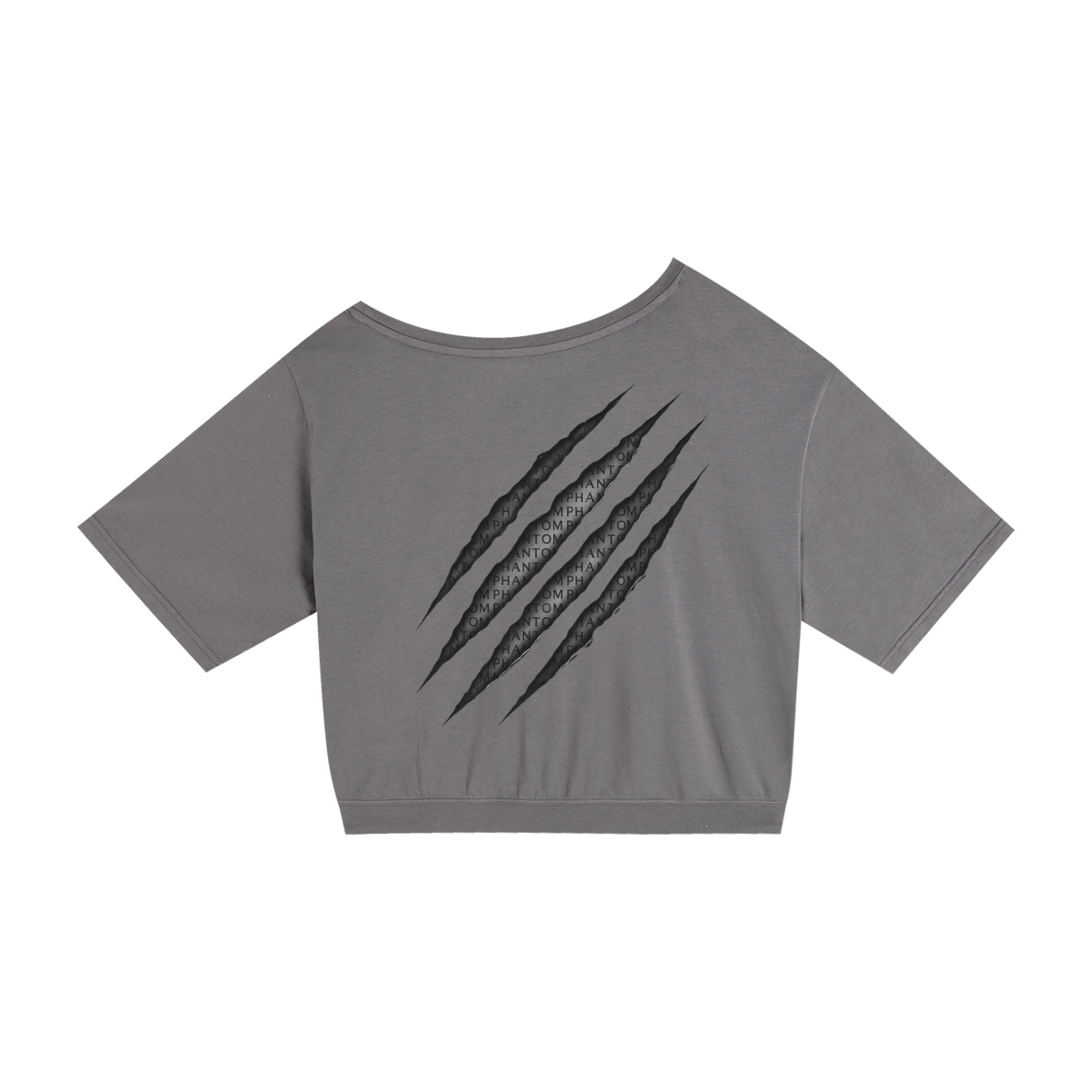 Claw Through Drop Shoulder Cotton T-Shirt