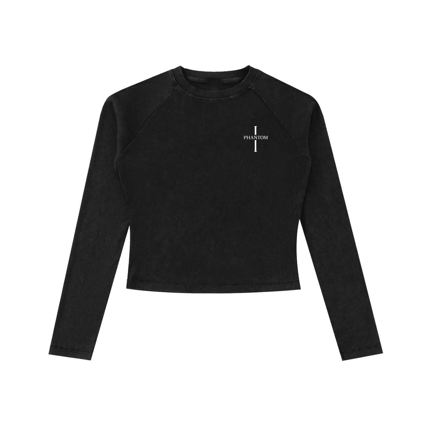 Phantom Cross Washed Long Sleeve Slim T-Shirt
