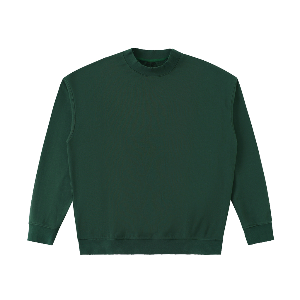 Essential Raw-Edge crewneck sweatshirt