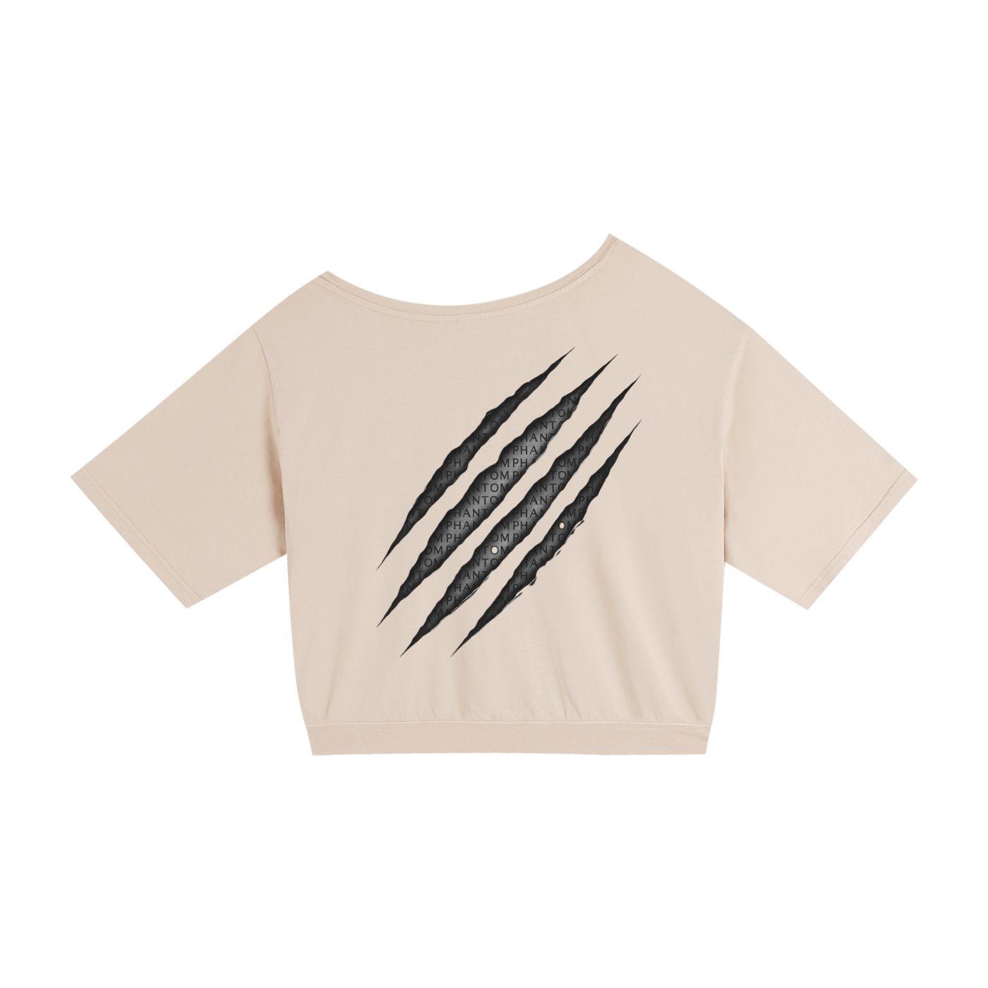 Claw Through Drop Shoulder Cotton T-Shirt