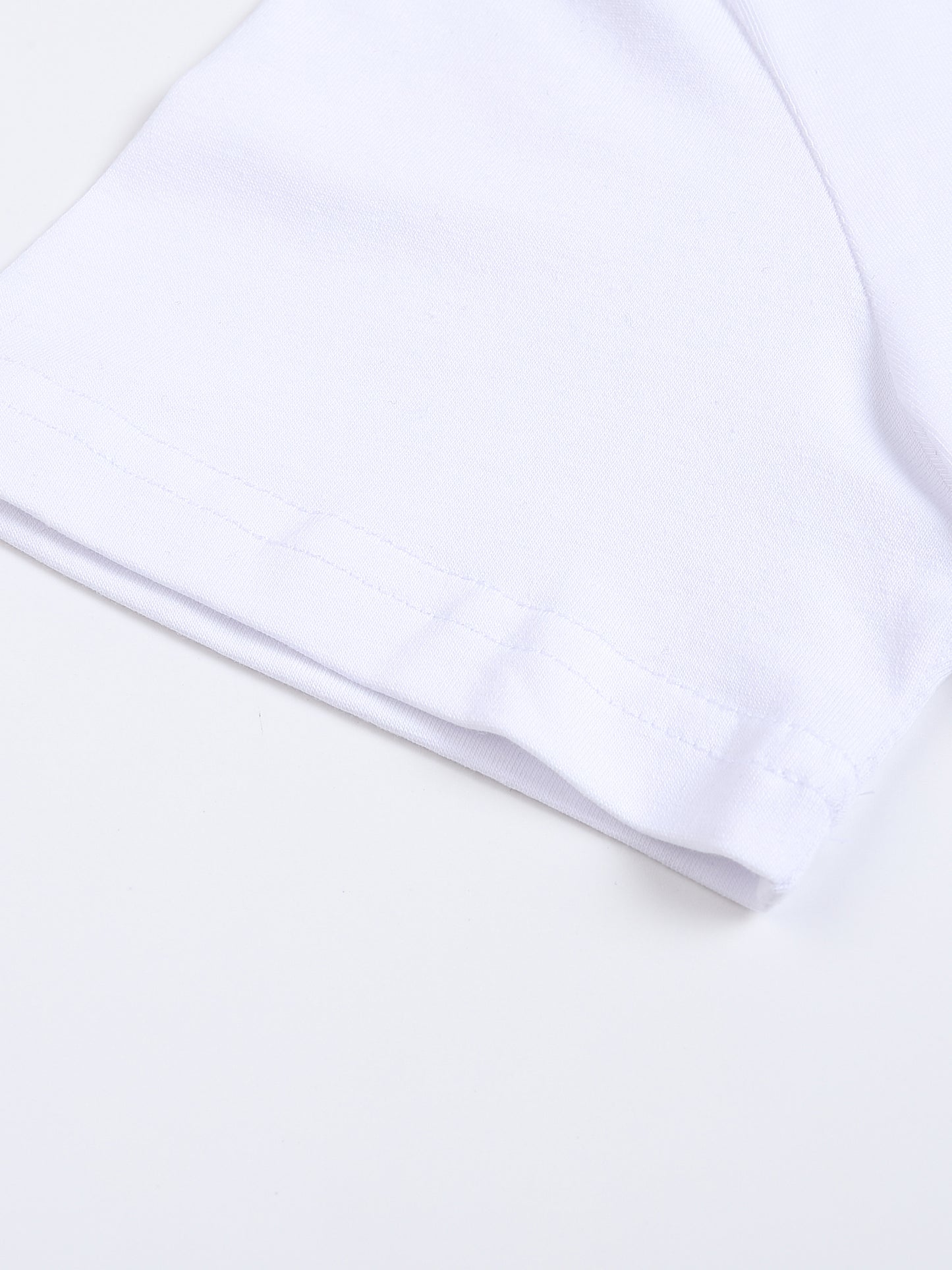 Two Faced Fitted Crop Cotton T-Shirt