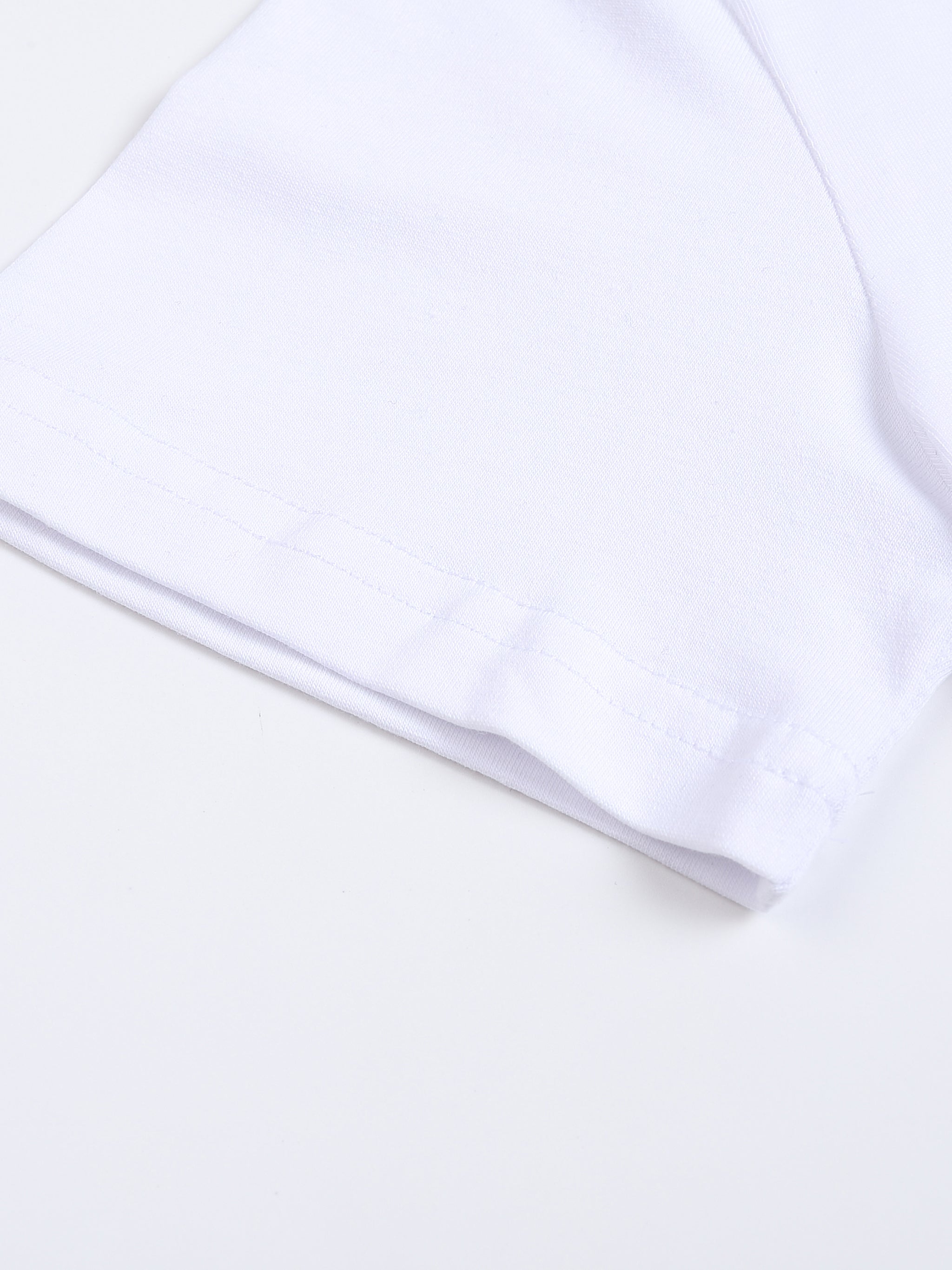 Two Faced Fitted Crop Cotton T-Shirt