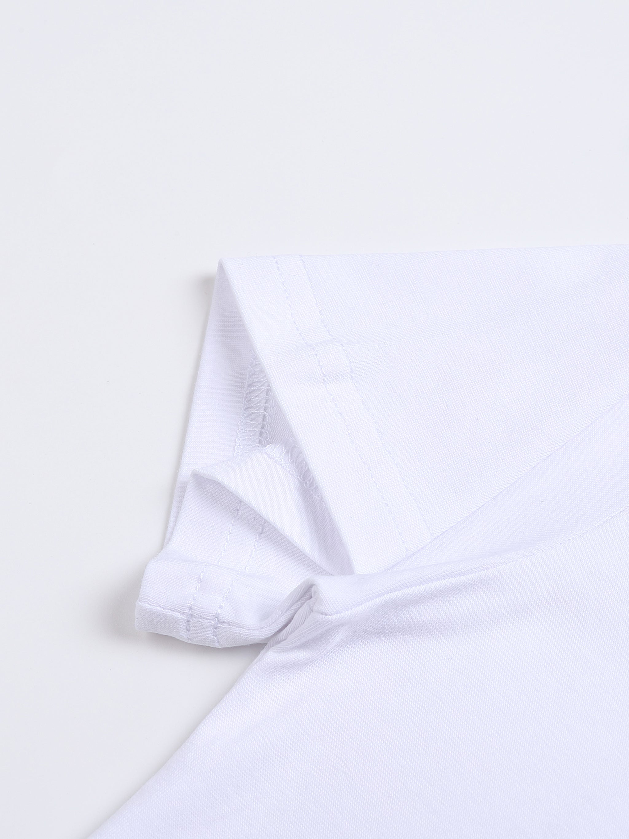 Two Faced Fitted Crop Cotton T-Shirt