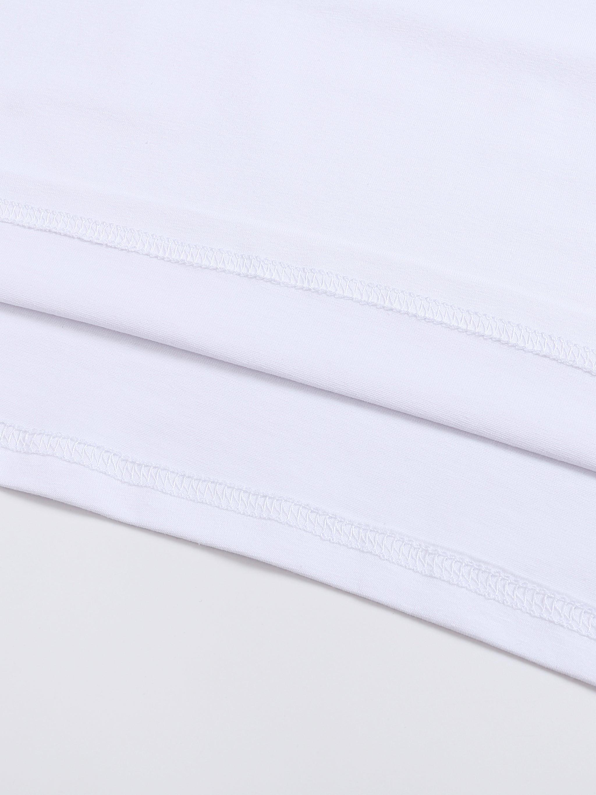 Two Faced Fitted Crop Cotton T-Shirt