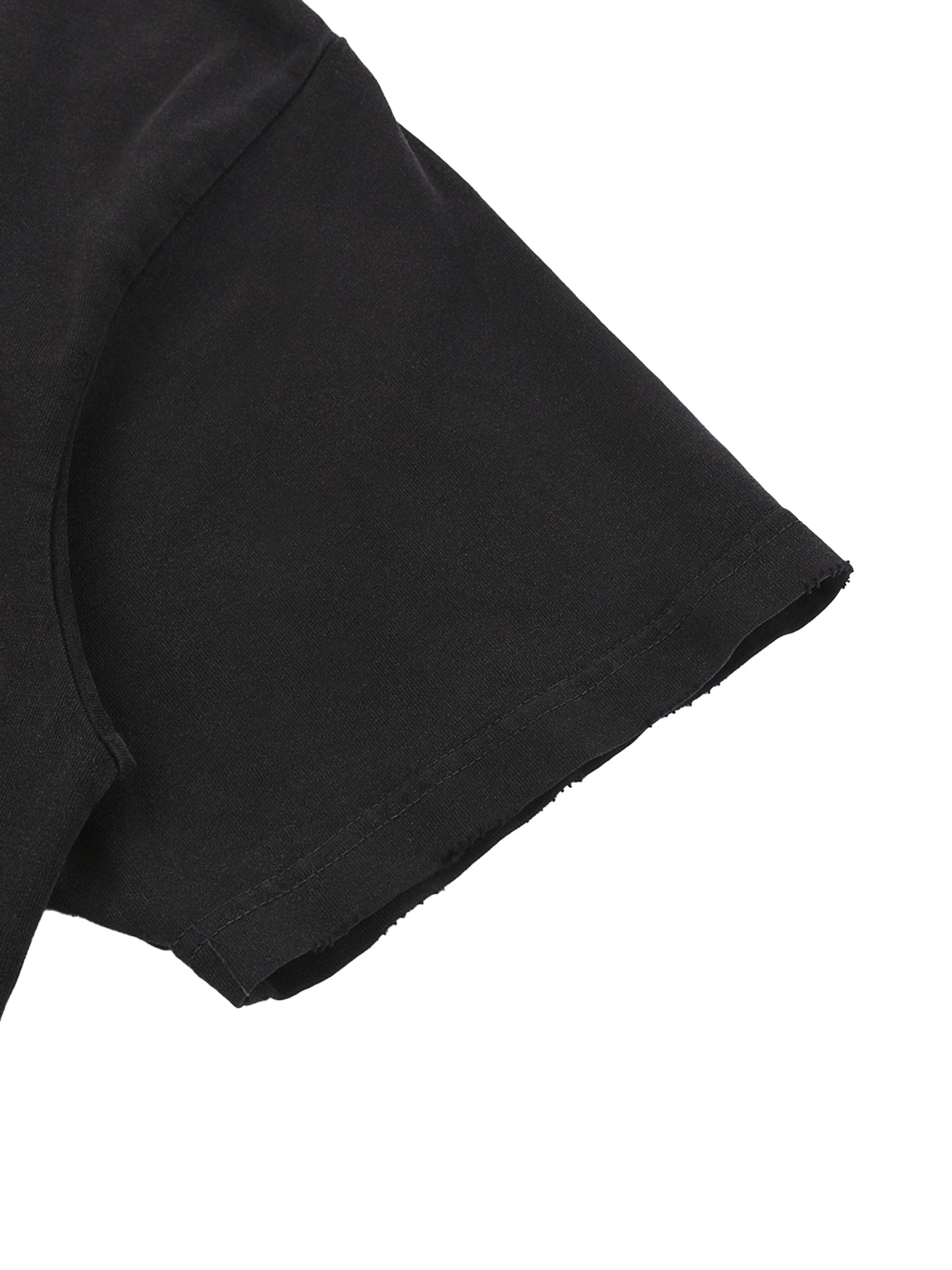 "No.01 Cross" Raw-Hem T-Shirt