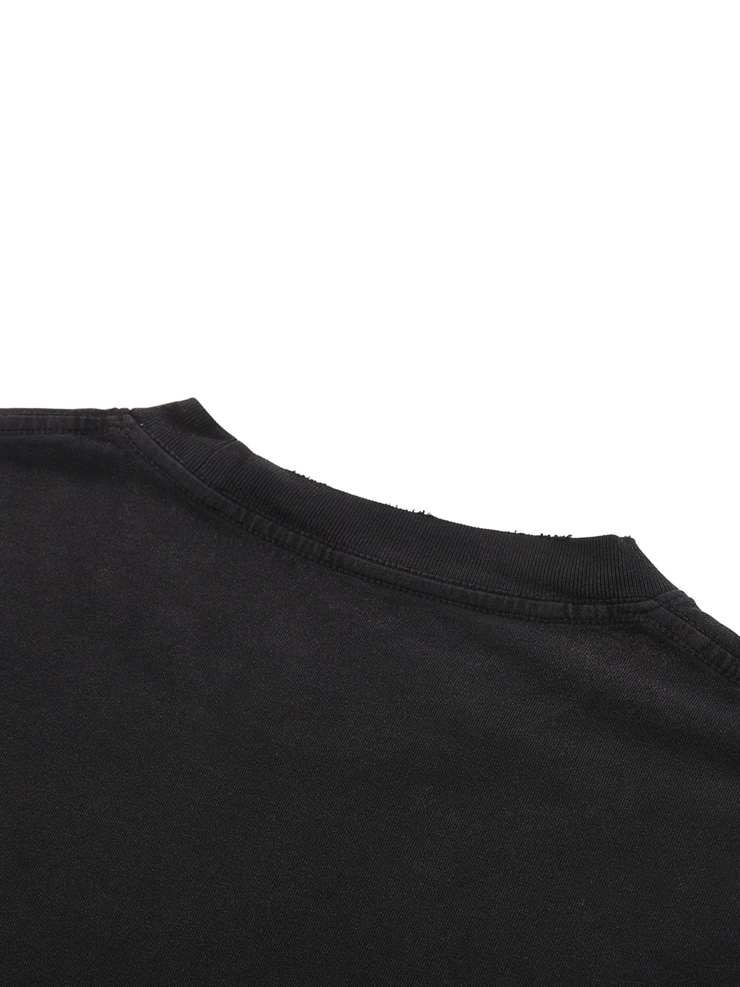 "No.01 Cross" Raw-Hem T-Shirt