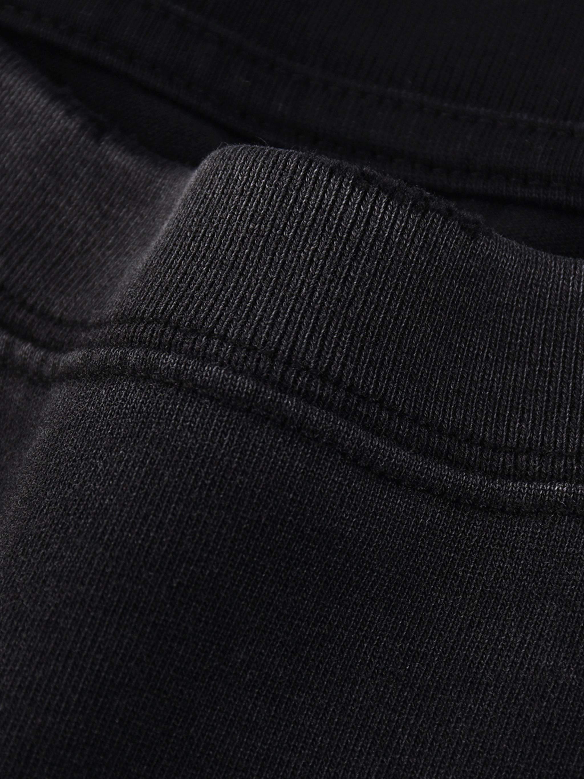 Claw Through Raw Edge Cotton Crewneck