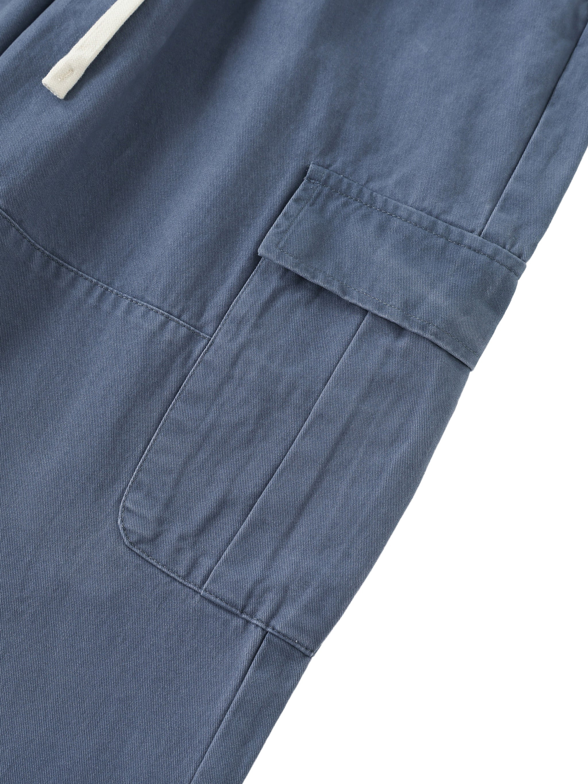 Phantom Cross Drawstring Straight-Leg Cargo Pants