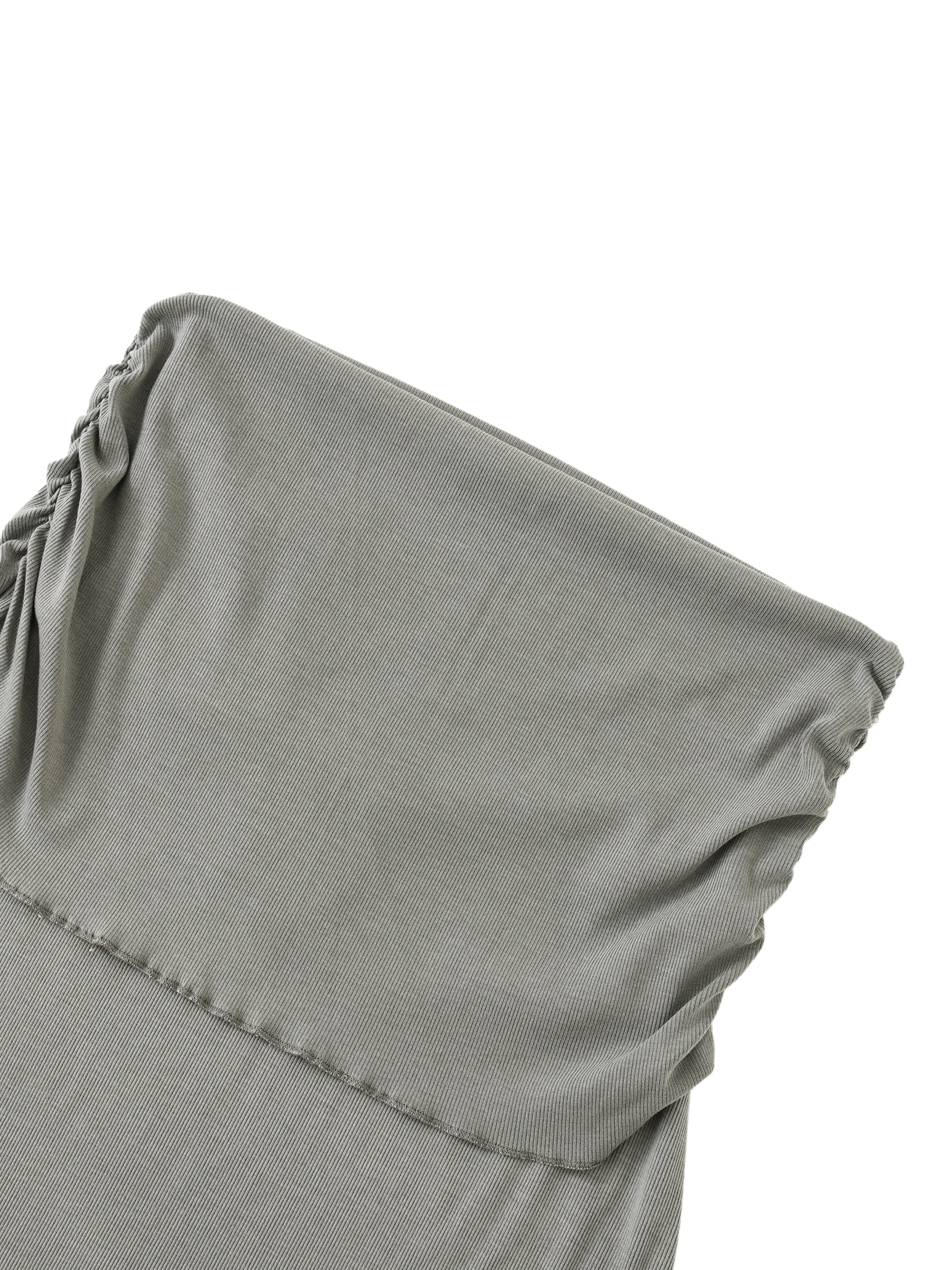 Dyed Washed Straight Hip-Hugging Slim Skirt