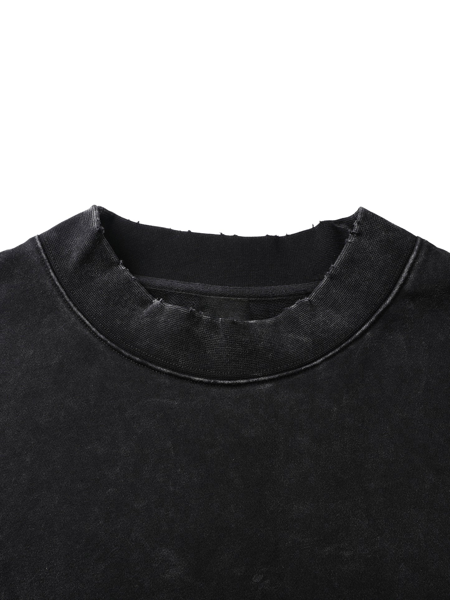 Essential Raw-Edge crewneck sweatshirt