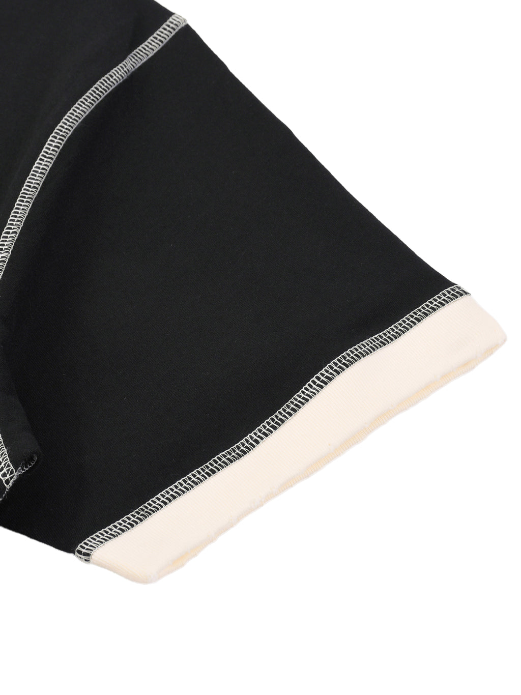 "Rewrite History" Contrast-Stitched Cotton T-Shirt