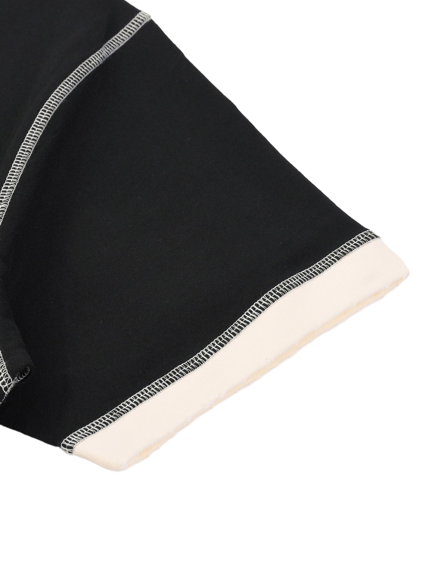 "Rewrite History" Contrast-Stitched Cotton T-Shirt