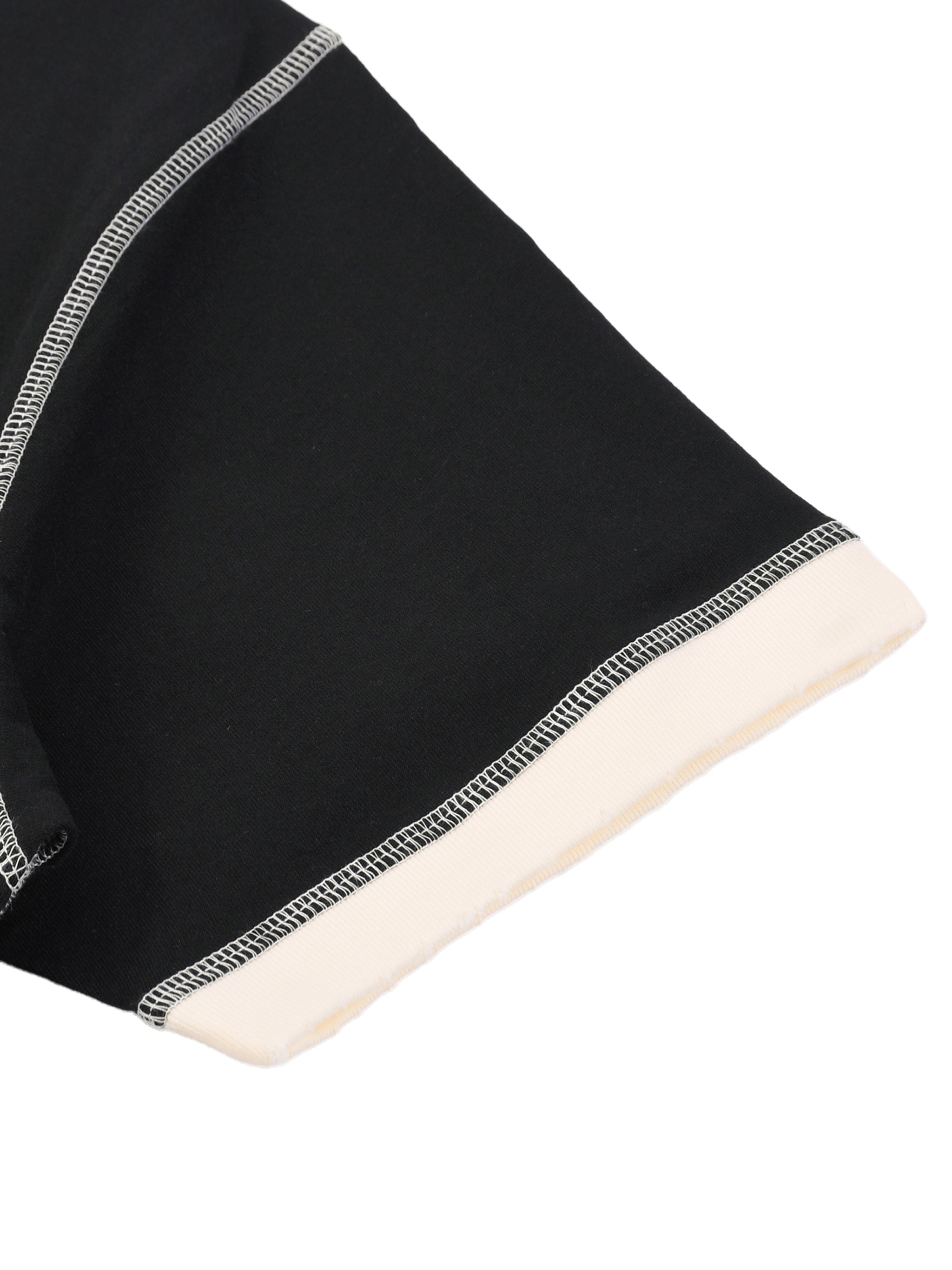 "Rewrite History" Contrast-Stitched Cotton T-Shirt